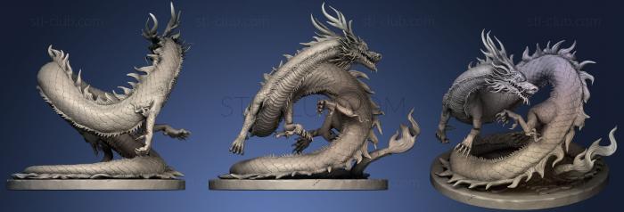 3D model Asian Dragon Sculpt (STL)